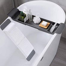 AnnYGJ Vassoi Vasca da Bagno, Vasca da Bagno di Plastica Rack Piatto Doccia Estensibile Rack di Stoccaggio Cremagliera per La Cucina Caddy Bagno Pulito Scolapiatti, 55-78cm (Colore : A)