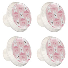 Maniglie per cassetti Manopole per cassetti Manopole rotonde Confezione da 4 per armadietto, cassetti, cassettiere, cassettiere ecc. lama alpaca