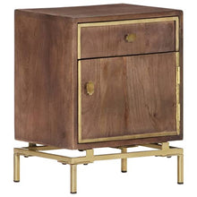 vidaXL Legno Massello di Mango Comodino Tavolino da Notte Armadietto per Letto Mobiletto per Camera da Letto Arredamento 40x30x50 cm