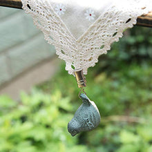 MOVKZACV - 4 mollette per tovaglia, in ferro, con ciondolo a forma di uccellino antico, con clip, per tavoli da esterni, per feste in giardino, matrimoni, campeggio, picnic