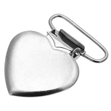 N\C 10 Peach Heart Bretelle Bretelle Metallo Ciuccio Clip Holder Strap Brace Morsetti per Diy Panno Accessori