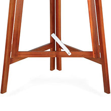 Deuba Tavolino Alto Pieghevole Legno di Acacia Ø 78 x 110cm Tondo Tavolo da Giardino Balcone Richiudibile