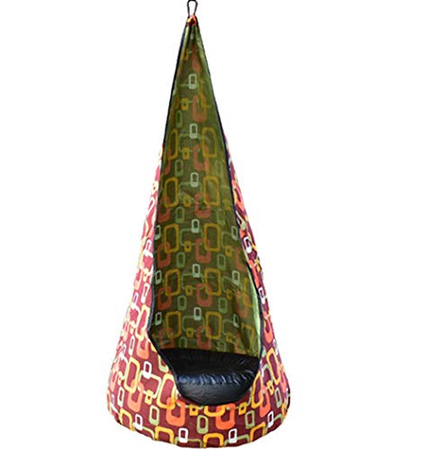 MZP Leggero Bambini Pod Swing Posto a Sedere Sospeso Sicurezza Interno All'aperto Amaca Sedia con Gonfiabile Cuscino Campeggio