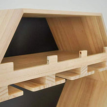 LLT Wine Rack, Cremagliera Della Decorazione Della Parete Della Novità, Wine Rack Ripiano in Vetro Parete Hanging Governo Del Vino Hexagon Legno per Le Bottiglie con Calici Di Vetro Bagagli
