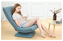 HongTeng Divani Piccolo sofà Girevole Comodo Casuale Salotto Pigro Camera da Letto Soggiorno Semplice Moderno Cuscino Spesso 65 × 82 cm (Color : Light Blue)