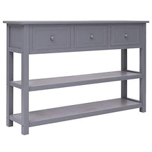 SKM Credenza Grigia 115x30x76 cm in Legno