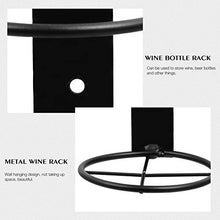 Cabilock 6Pcs Portabottiglie Portabottiglie da Parete in Metallo Espositore per Vino Rosso Portabottiglie Singolo per Bar di Casa Cantina Cantina Seminterrato Armadio Dispensa