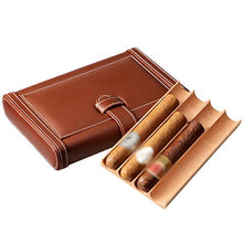 SHAO1 Cigar Humidor, Portatile Legno di Cedro Idratante Cigar Box può Contenere Circa 4 (215 * 152 * 42MM)