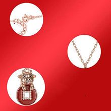 Collana In Argento Sterling, Collana Di Placcatura Semplice In Porcellana Placcata In Oro In Argento Argento Rosso, Utilizzata Come Regalo Per La Festa Della Mamma, Feste, Compleanni E Anniversari