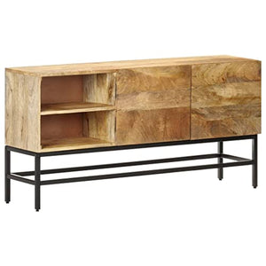 vidaXL Credenza 120x30x60 cm in Legno Massello di Mango