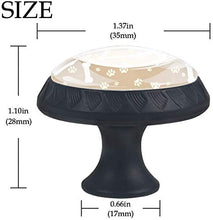 Dog Paw and Bone Pomelli per Porta Set di 4 Pomelli per Mobili Manopole per Cassetti Cucina Armadio Vetro