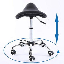 Sedia A Sella Stool - Sgabello Idraulico con Poggia-Piede E Ruote – Ridurre L'altezza della Pressione Regolabile Migliorare La Postura Durante La Seduta