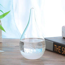 Pratico vetro anti-tempesta, vetro anti-tempesta per la previsione del tempo, elegante trasparente per bar a casa(White without base)