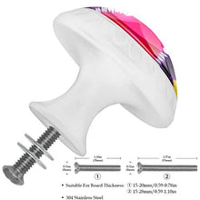 Amore arcobaleno 4 PCS Pomelli per Porta, Pomolo per Mobile, Pomelli per Mobili con Viti, Maniglia per Armadietto, Pomelli per Porta, Pomelli per Cassetti per Porta, Armadio, Cassetto e Credenza