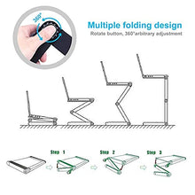 AMBIOPH- Scrivania Tavolino Pieghevole Porta Computer Laptop da Letto Supporto Pc Portatile Per Letto e Divano