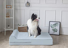 KOPEKS Jumbo XL, Letto ortopedico per cani in memory foam di alta qualità, doppio 17,8 cm, con cuscino e rivestimento rimovibile facile da lavare con fondo antiscivolo, fodera impermeabile inclusa