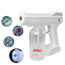 Spruzzatore Elettrostatico Elettrico, Pistola A Spruzzo UV Nano, Batteria al Litio 2600Mah Spruzzatore Portatile Senza Fili Elettrico di Nona Generazione per Ospedali Home Car Hotel 800Ml