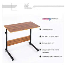 SXGKY Tavolo per Laptop Table Tavolino Altezza Regolabile, Portatile Tavolino per Laptop Tavolo per Computer Tavolino Scrivania Portatile FF (Color : 80 * 40 White Maple with Card Slot)