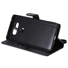 Bear Village Cover LG V20, Custodia Premium Flip Custodia per LG V20, Custodia con Porta Carte e Chiusura Magnetica, Nero