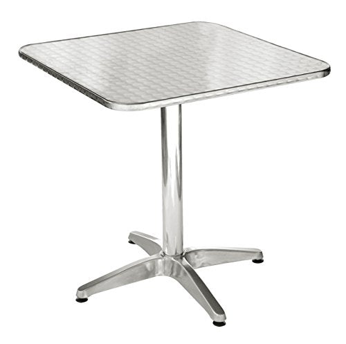 Tavolo da giardino quadrata Moia TC 08 Tavolino Contract per esterno con Bordo Arrotondato struttura Alluminio e acciaio Ideale per bar, alberghi, ristoranti, comunità Dimensioni L 70 cm - A 71 cm - P 70 cm