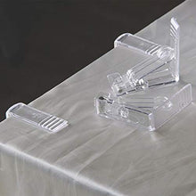 ZWWZ Clip per tovaglia,Clip per tovaglia in plastica Trasparente,Clip Holder,Tablecloth Clip Regolabile,Clip fermatovaglia,Porta tovaglie per Outdoor Party，Esterno per la Festa,Picnic,Giardino,Casa