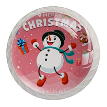 Maniglie per cassetti Manopole per cassetti Manopole rotonde Confezione da 4 per armadietto, cassetti, cassettiere, cassettiere ecc. Natale