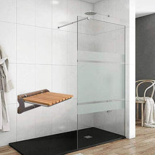 BAIHAO Sedile per Doccia a Muro Sedile Pieghevole per Doccia in Legno per Anziani WC Sgabello da Bagno Panca da Bagno per Anziani e Anziani