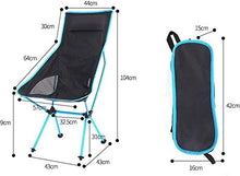 JIAFENG Esterno Pieghevole in Lega di Alluminio Sedia Portatile per Il Tempo Libero con la Pesca avanzata Banca Cartella Poltrona Pieghevole Mobile Regolabile PIC-nic Fuori Alluminio picni (Color.