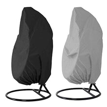 Hieefi Copertura Egg Chair Impermeabile Antipolvere Nero Appeso Copertura della Sedia