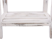 Mendler Serie Vintage Comodino con cassetto Legno paulonia 27x35x57cm Bianco