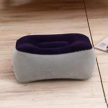 Lettino da viaggio Lettino da viaggio morbido poggiapiedi cuscino PVC gonfiabile resto del piede dell'ammortizzatore del cuscino Air Travel Office Home gamba Piedi di distensione strumento Bambini Bed