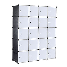 Ribelli Guardaroba armadio asta appendiabiti armadio modulare componibile scaffale a incastro, Arte:20 cubi