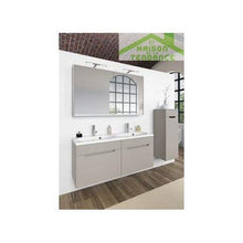 Kit Mobile & lavabo RIHO ENNA 45-SET in legno laccato lucido, 120 x 38 cm, H 53,5 cm