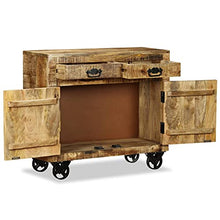 vidaXL Credenza con 2 Cassetti 1 Armadietto in Legno Grezzo Mango Cassettiera