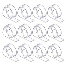 Weiqiao® - 50 mollette trasparenti in plastica antiscivolo per tavolo, strumento di fissaggio per casa, ristorante e picnic