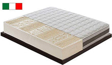 Materassiedoghe - Materasso Piazza e Mezza in Lattice SFODERABILE Alto 21 cm - Rigidità H2 Medio 7 Zone 100% Lattice Ergonomico Antiacaro Traspirante 100% Made in Italy - 120x190