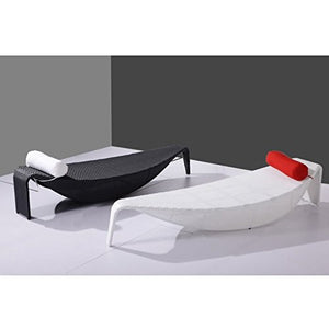 Bagno Italia Sdraio Bianca Nero Cuscini Bianco Rosso Rattan arredo Esterno per Giardino Piscina I