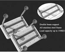 Sgabello da doccia Bagno sgabello Scala in acciaio inox 2-tier piede sgabello da bagno Sgabello Bagno 2-step Passo Seduto sgabello bianco sgabello scala portatile doccia Sgabello leggero Vasca da banc