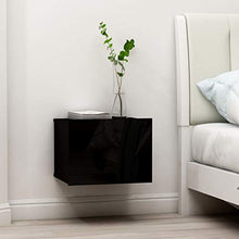 Tidyard 2 Comodini Pensili Camera da Letto Moderni Truciolato,Comodino Sospeso,Comodini Bianchi,Mensola Comodino,Comodini Sospesi Camera da Letto,Comodini Moderni,Mensole da Parete 40x30x30 cm