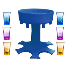 Jackallo Shot Glass Dispenser per Il riempimento di liquidi Dispenser per Bicchieri da Vino per Esterni Dispenser per Birra in plastica Forniture per Feste a casa con 6 Bicchieri da Vino