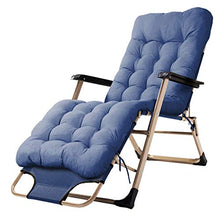 SHUAIIJUAN Sedia per il tempo libero domestico Pieghevole Poltrona reclinabile Prato sedie a sdraio all'aperto Heavy Duty Sdraio reclinabile Sedia con cuscino for la piscina Backyard Beach Max.330Ib -