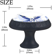 Gru bianche giapponesi Pomelli per Porta Set di 4 Pomelli per Mobili Manopole per Cassetti Cucina Armadio Vetro
