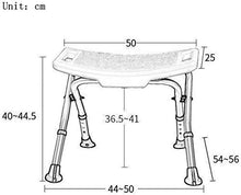 Sgabello da bagno impermeabile per anziani antiscivolo con braccioli posteriori per il bagno disabili e donne incinte