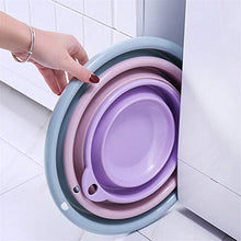 Fangfang Pieghevole Lavabo Pieghevole Campeggio del risparmiatore dello Spazio Wash up Scodella Washtub Frutta Bacino del Bambino lavabo Accessori for Il Bagno (Color : Pink)