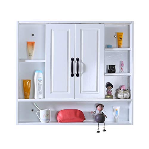 Armadietti a specchio Mobili da Bagno in Legno Massello da Bagno Specchio Specchio Mobiletto Bagno con Mensola Armadietto Contenitore Mobile A Specchio Specchio Nascosto