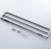 Celbon SUS304 - Portasciugamani doppio da 60 cm, in acciaio INOX cromato, per bagno, doppio portasciugamani e accessori da bagno