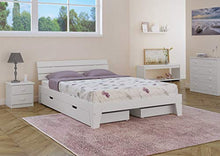 Erst-Holz Solido Elegante Letto Matrimoniale bianco140x200 in Pino con doghe rigide 60.54-14W
