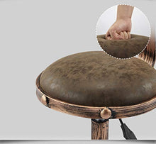 XZGang Sgabello for Il Trucco di Sollevamento, Panca da Lavoro di Bellezza Sedia da Barbiere Ruota Pulley Bar Sgabello Sedia for caffè 36 * 36 * 110CM Crea Vita Semplice (Color : Blue)