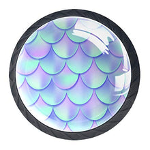 Pelle di sirena 4 PCS Pomelli per Porta, Pomolo per Mobile, Pomelli per Mobili con Viti, Maniglia per Armadietto, Pomelli per Porta, Pomelli per Cassetti per Porta, Armadio, Cassetto e Credenza