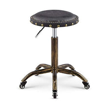 Poltrone Nubao Bar Stool Sedia Regolabile in Pelle di Sollevamento, la Rotazione della Barra di Metallo Sedia della Cucina di Bellezza contatore, con puleggia Mobile, 45-58CM (Colori: 4#)